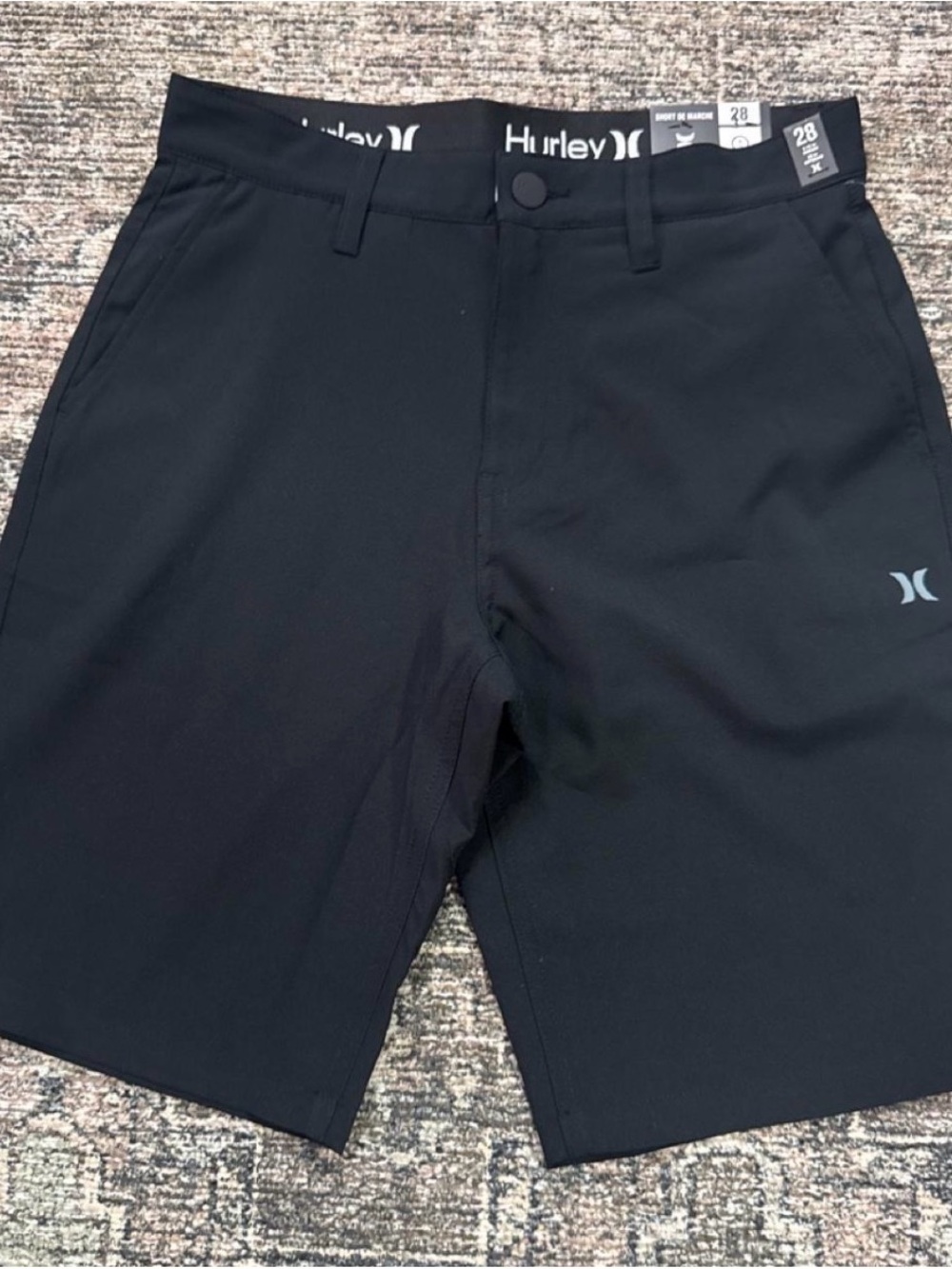 Hurley Men’s Black Athletic Stretch Shorts